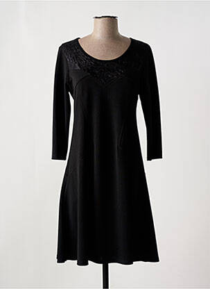 Rochie midi negru 3322 femeie