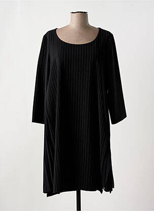 Rochie midi mâneci lungi mâneci lungi negru LAUREN VIDAL femeie