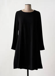 Rochie midi mâneci lungi mâneci lungi negru ORTO BOTANICO femme
