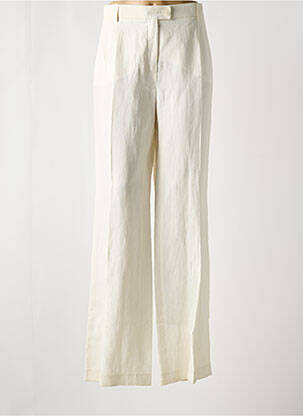 Pantalon larg bej SAINT HILAIRE femeie