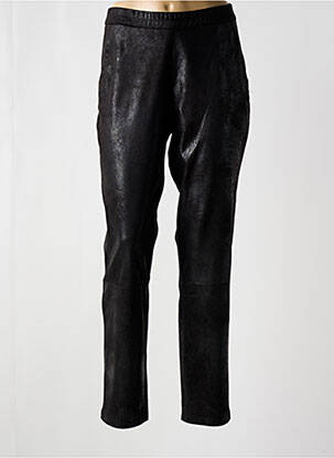 Pantalon slim talie elastică mărime normală negru SIGNE NATURE femeie