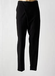 Pantalon drept țesătură poplin negru 3322 femme