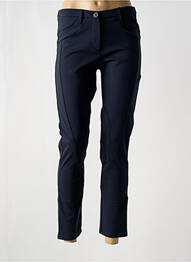 Pantalon slim țesătură poplin albastru MYRINE femme