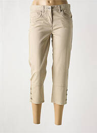 Pantalon trei sferturi croială dreaptă bej JENSEN femme