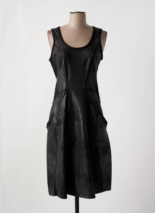 Rochie midi negru 3322 femeie