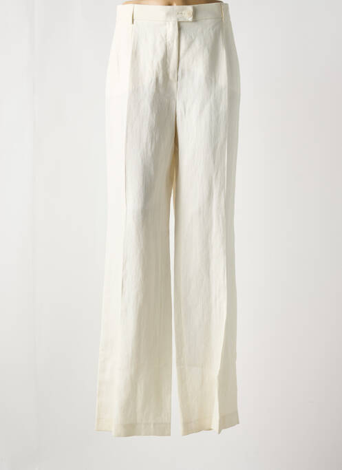 Pantalon larg bej SAINT HILAIRE femeie