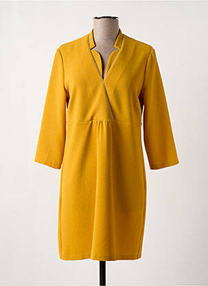 Rochie midi galben SCEE femeie