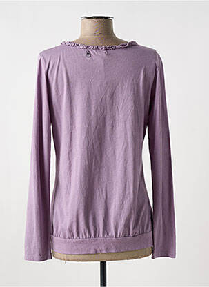 Top guler rotund mâneci lungi violet BELLEROSE femeie