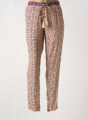 Pantalon drept talie elastică bej STELLA FOREST femeie