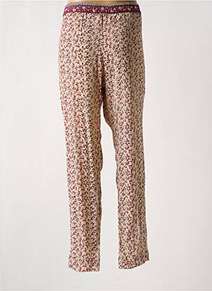 Pantalon drept talie elastică bej STELLA FOREST femeie