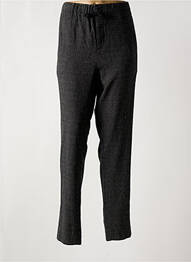 Pantalon drept talie elastică gri BELLEROSE femme