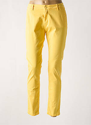 Pantalon chino galben DENIM STUDIO femeie