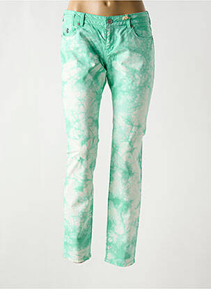 Pantalon slim buzunare verde MAISON SCOTCH femeie