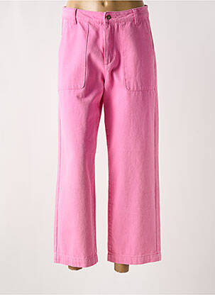 Pantalon drept buzunare roz WILD femeie