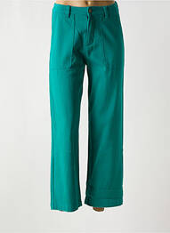 Pantalon drept buzunare verde WILD femme