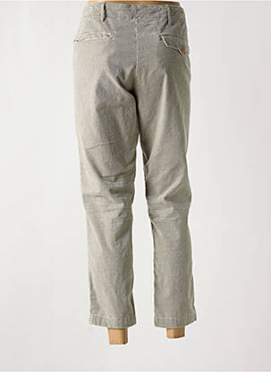 Pantalon 7/8 închidere cu fermoar sub clapetă cu nasturi gri BELLEROSE femeie