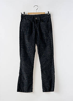 Pantalon drept închidere cu fermoar sub clapetă cu nasturi gri DENIM STUDIO femeie