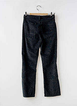 Pantalon drept închidere cu fermoar sub clapetă cu nasturi gri DENIM STUDIO femeie