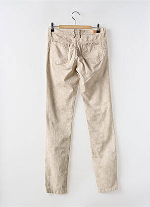Pantalon slim buzunare bej MAYJUNE femeie