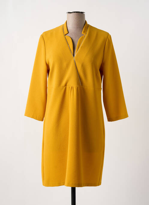 Rochie midi galben SCEE femeie