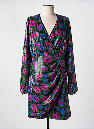 Rochie scurtă mâneci lungi mâneci lungi violet Y.A.S femeie