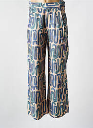 Pantalon drept buzunare albastru SK femme
