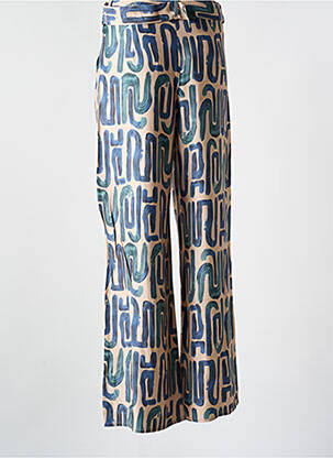 Pantalon drept buzunare albastru SK femeie