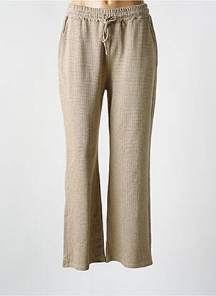 Pantalon drept talie elastică bej MUS & BOMBON femeie