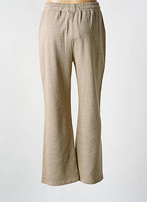 Pantalon drept talie elastică bej MUS & BOMBON femeie