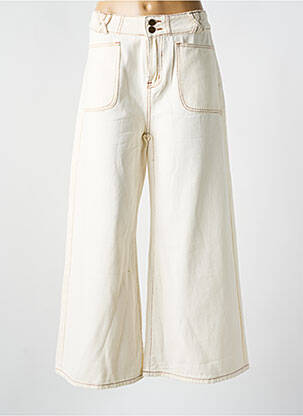 Pantalon evazat alb SK femeie