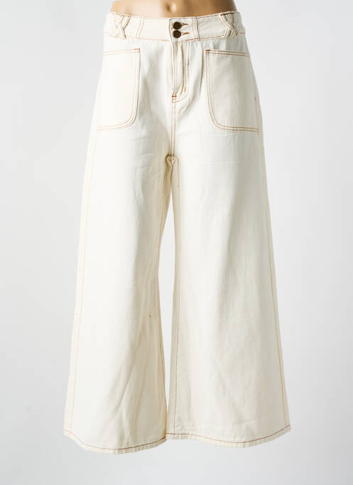 Pantalon evazat alb SK femeie