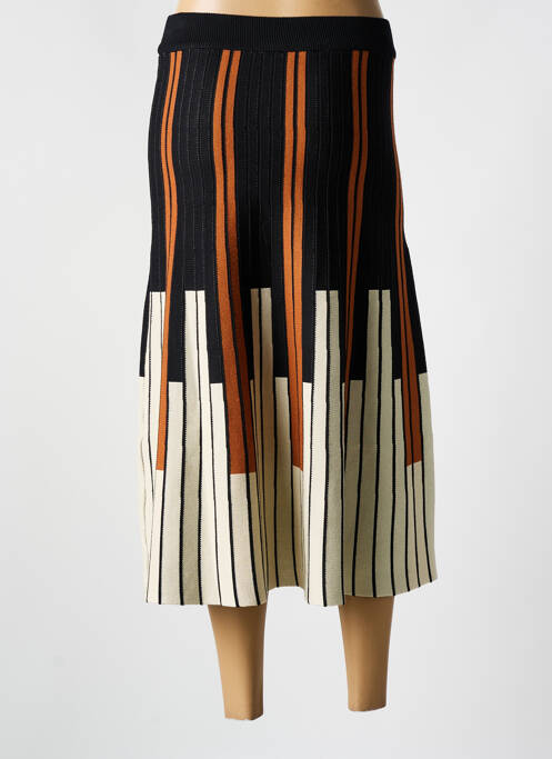 Fustă midi negru SK femeie