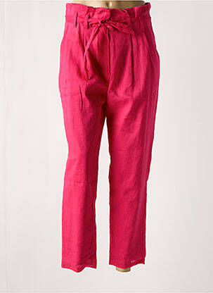 Pantalon 7/8 talie înaltă talie înaltă roz MOLLY BRACKEN femeie