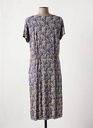 Rochie midi imprimeu fantezie mâneci scurte violet WHITE STUFF femeie