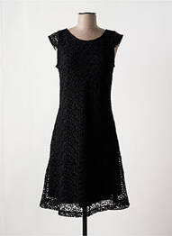 Rochie midi închidere cu fermoar la spate mâneci scurte negru STREET ONE femeie