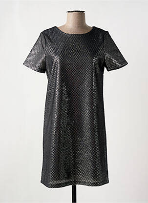Rochie scurtă mâneci scurte mâneci scurte argintiu NOISY MAY femeie