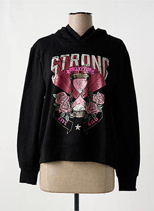 Hanorac cu glugă negru ONLY femeie