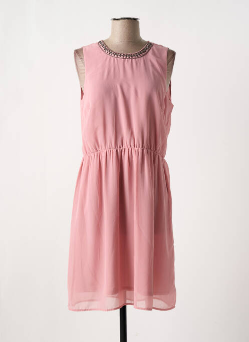 Rochie midi roz VERO MODA femeie