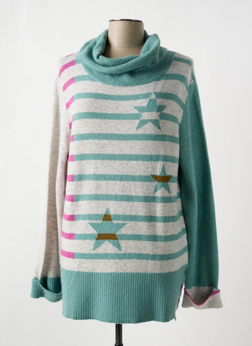 Pulover cu guler înalt albastru WHITE STUFF femeie