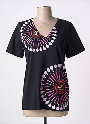 Tricou imprimeu fantezie mâneci scurte negru PAUL SMITH femeie