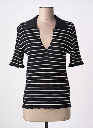 Polo negru SOAKED femeie