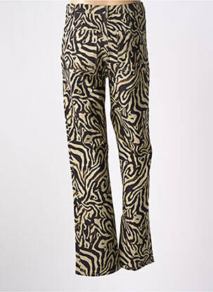 Pantalon evazat elasticitate verde SOAKED femeie