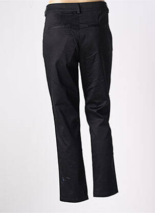 Pantalon chino țesătură poplin mărime normală negru CULTURE femeie
