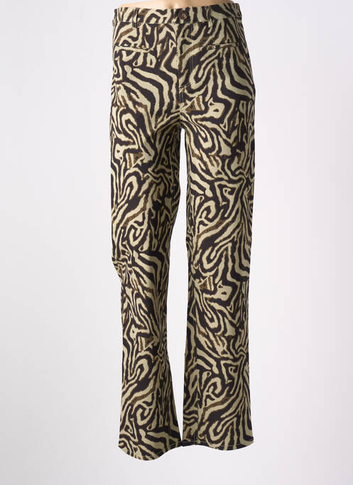 Pantalon evazat verde SOAKED femeie