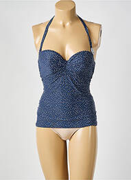 Top de baie bretele elastice detașabile albastru ESPRIT femme