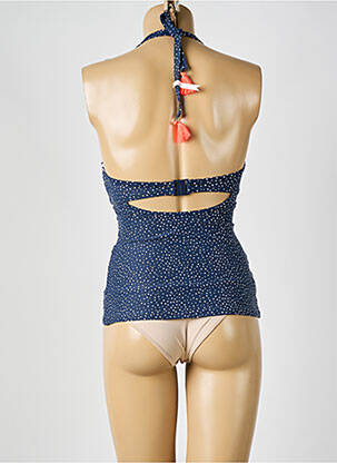 Top de baie efect material satinat albastru ESPRIT femeie