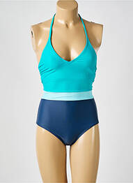 Costum de baie dintr-o singură piesă top triunghiuri top triunghiuri albastru ESPRIT femme