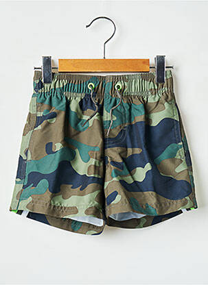 Șort de baie imprimeu camuflaj verde SUNDEK băiat