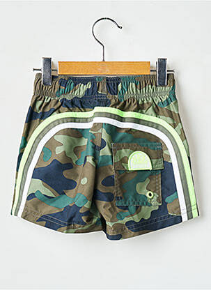 Șort de baie imprimeu camuflaj verde SUNDEK băiat