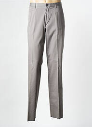 Pantalon slim țesătură poplin talie înaltă gri HUGO BOSS bărbat